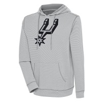 Толстовка San Antonio Spurs Antigua Axe Bunker Tri-Blend - Gray