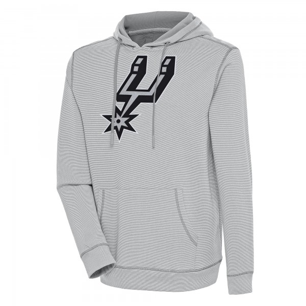 Толстовка San Antonio Spurs Antigua Axe Bunker Tri-Blend - Gray