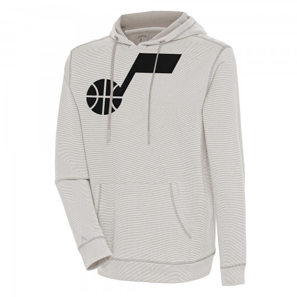 Толстовка Utah Jazz Antigua Axe Bunker Tri-Blend - Oatmeal