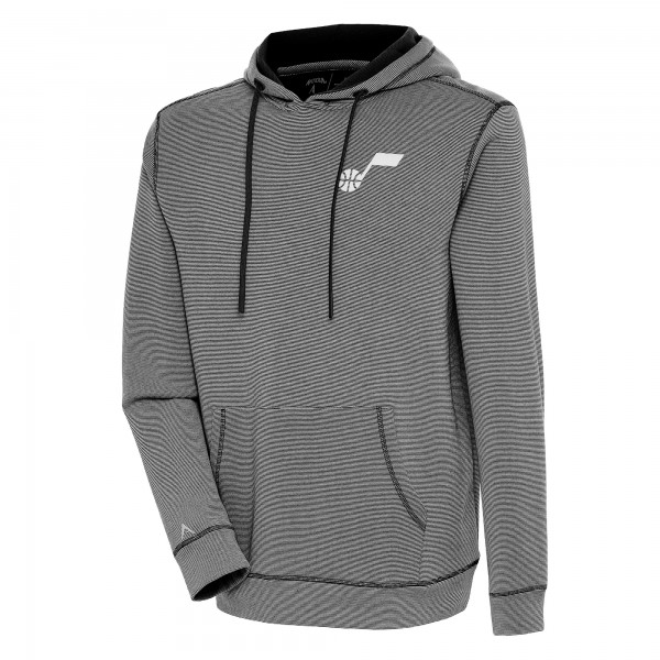 Толстовка Utah Jazz Antigua Axe Bunker Tri-Blend - Black