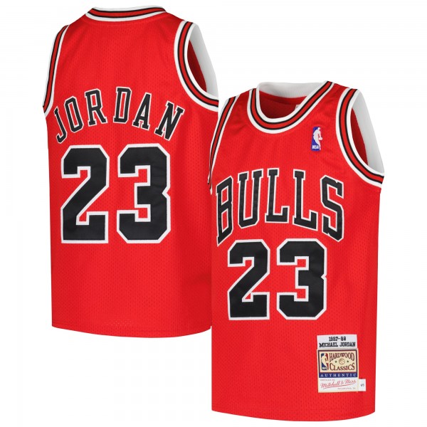 Игровая джерси Michael Jordan Chicago Bulls Mitchell & Ness Youth Hardwood Classics 1997/98 Authentic - Red