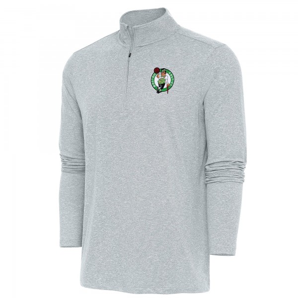 Кофта на короткой молнии Boston Celtics Antigua Hunk - Heather Gray