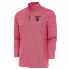 Кофта на короткой молнии Chicago Bulls Antigua Heather Red Hunk