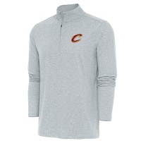 Кофта на короткой молнии Cleveland Cavaliers Antigua Hunk - Heather Gray