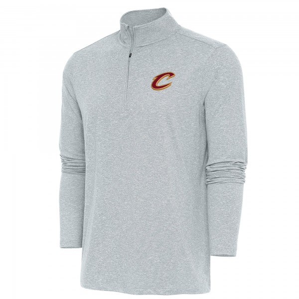 Кофта на короткой молнии Cleveland Cavaliers Antigua Hunk - Heather Gray