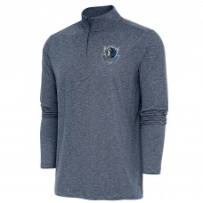 Кофта на короткой молнии Dallas Mavericks Antigua Hunk - Heather Navy