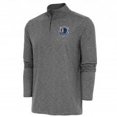 Кофта на короткой молнии Dallas Mavericks Antigua Hunk - Heather Black