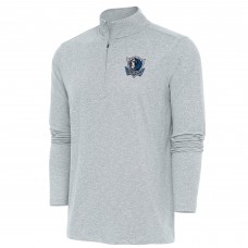 Кофта на короткой молнии Dallas Mavericks Antigua Hunk - Heather Gray