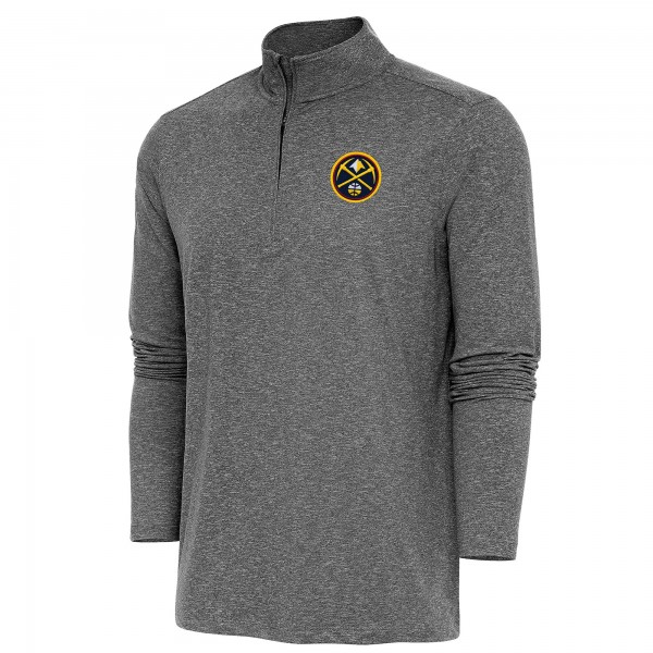 Кофта на короткой молнии Denver Nuggets Antigua Hunk - Heather Black