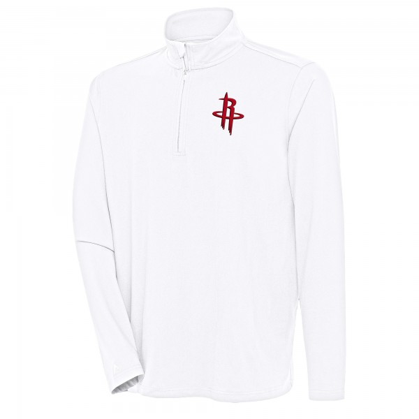 Кофта на короткой молнии Houston Rockets Antigua Hunk - White