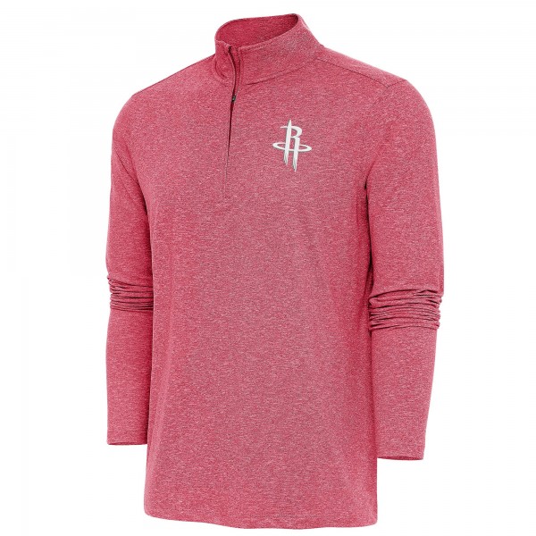 Кофта на короткой молнии Houston Rockets Antigua Hunk - Heather Red