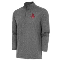 Кофта на короткой молнии Houston Rockets Antigua Hunk - Heather Black