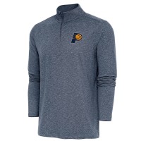 Кофта на короткой молнии Indiana Pacers Antigua Hunk - Heather Navy
