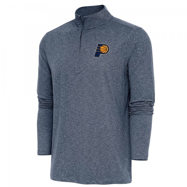 Кофта на короткой молнии Indiana Pacers Antigua Hunk - Heather Navy