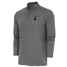 Кофта на короткой молнии Indiana Pacers Antigua Hunk - Heather Black