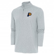 Кофта на короткой молнии Indiana Pacers Antigua Hunk - Heather Gray