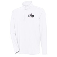 Кофта на короткой молнии LA Clippers Antigua Hunk - White