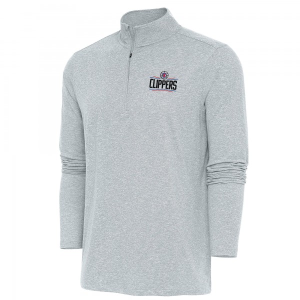 Кофта на короткой молнии LA Clippers Antigua Hunk - Heather Gray