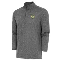 Кофта на короткой молнии Milwaukee Bucks Antigua Hunk - Heather Black