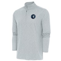 Кофта на короткой молнии Minnesota Timberwolves Antigua Hunk - Heather Gray