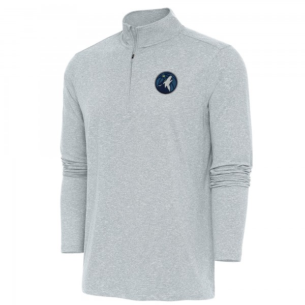 Кофта на короткой молнии Minnesota Timberwolves Antigua Hunk - Heather Gray