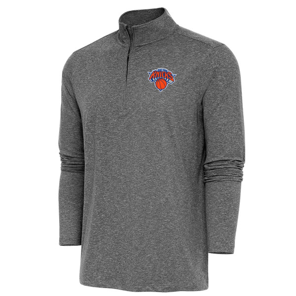 Пуловер New York Knicks Antigua Heather Black Hunk Top