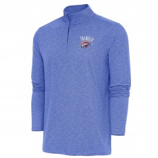 Кофта на короткой молнии Oklahoma City Thunder Antigua Heather Royal Hunk