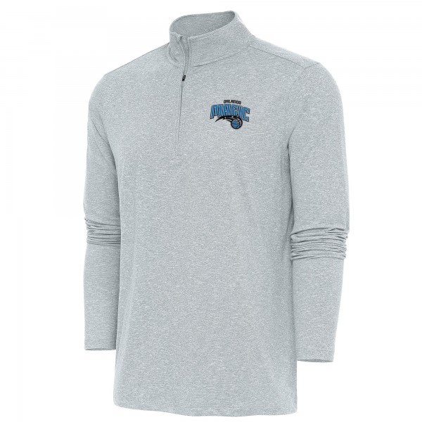 Кофта на короткой молнии Orlando Magic Antigua Hunk - Heather Gray