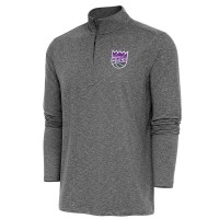 Кофта на короткой молнии Sacramento Kings Antigua Hunk - Heather Black