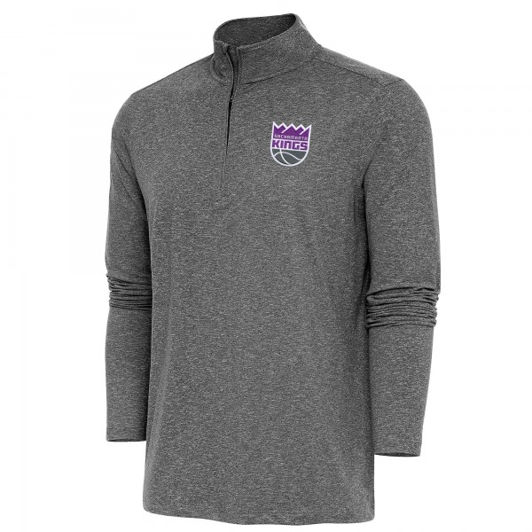 Кофта на короткой молнии Sacramento Kings Antigua Hunk - Heather Black