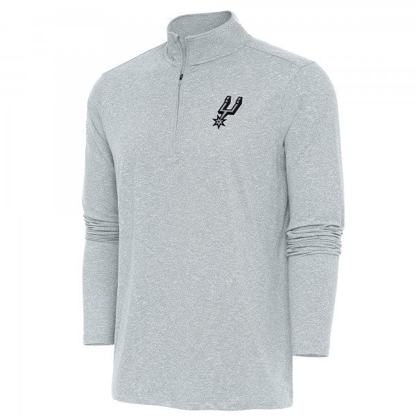 Кофта на короткой молнии San Antonio Spurs Antigua Hunk - Heather Gray