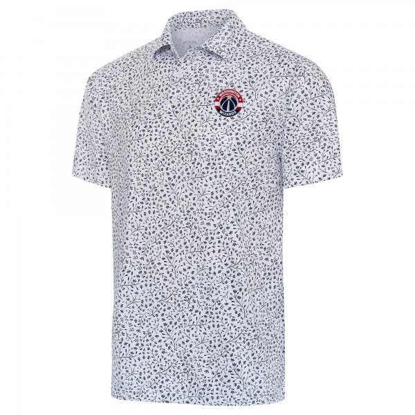 Washington Wizards Antigua White Motion Polo