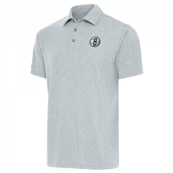 Поло Brooklyn Nets Antigua Heather Gray Par