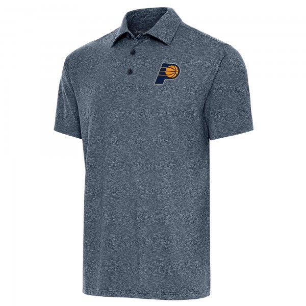 Indiana Pacers Antigua Heather Navy Par Polo
