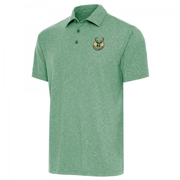 Milwaukee Bucks Antigua Hunter Green Par Polo