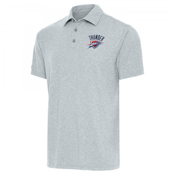 Поло Oklahoma City Thunder Antigua Heather Gray Par