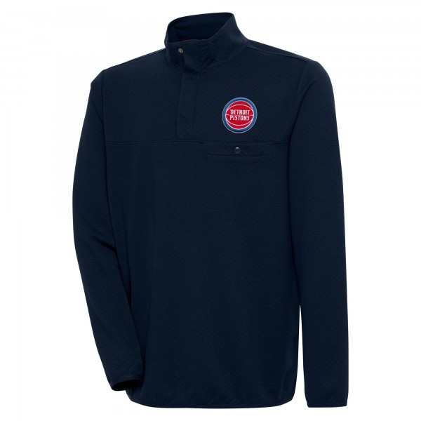 Кофта на кнопках Detroit Pistons Antigua Steamer - Navy