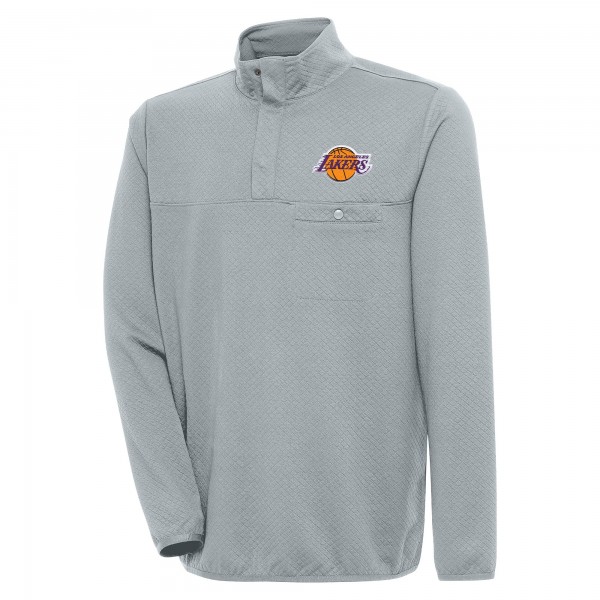 Кофта на кнопках Los Angeles Lakers Antigua Steamer - Gray