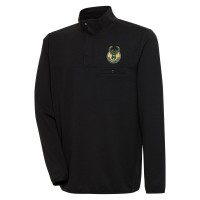 Кофта на кнопках Milwaukee Bucks Antigua Steamer - Black