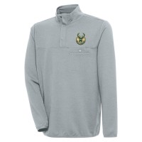 Кофта на кнопках Milwaukee Bucks Antigua Steamer - Gray