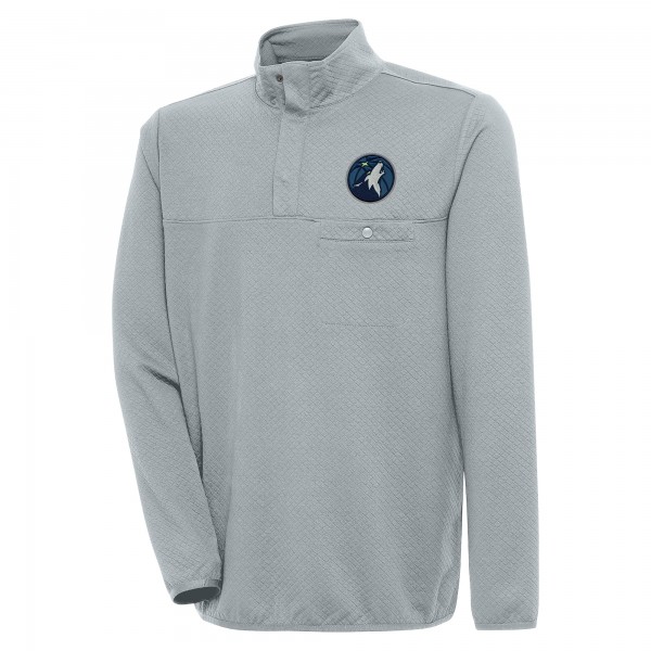 Кофта на кнопках Minnesota Timberwolves Antigua Steamer - Gray