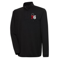 Кофта на кнопках Philadelphia 76ers Antigua Steamer - Black