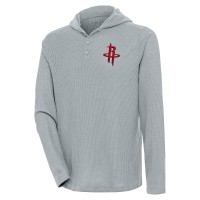 Футболка с длинным рукавом Houston Rockets Antigua Strong Hold Henley - Gray