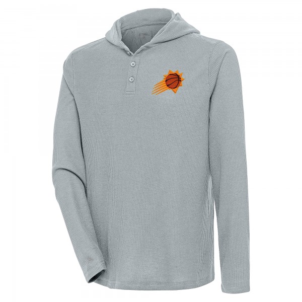 Футболка с длинным рукавом Phoenix Suns Antigua Strong Hold Henley - Gray