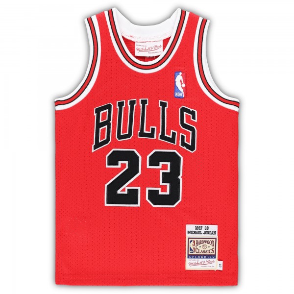 Toddler Chicago Bulls Michael Jordan Mitchell & Ness Red 1997/98 Hardwood Classics Authentic Jersey