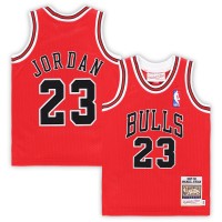 Малышам Chicago Bulls Michael Jordan Mitchell & Ness Red 1985/86 Hardwood Classics Authentic Jersey