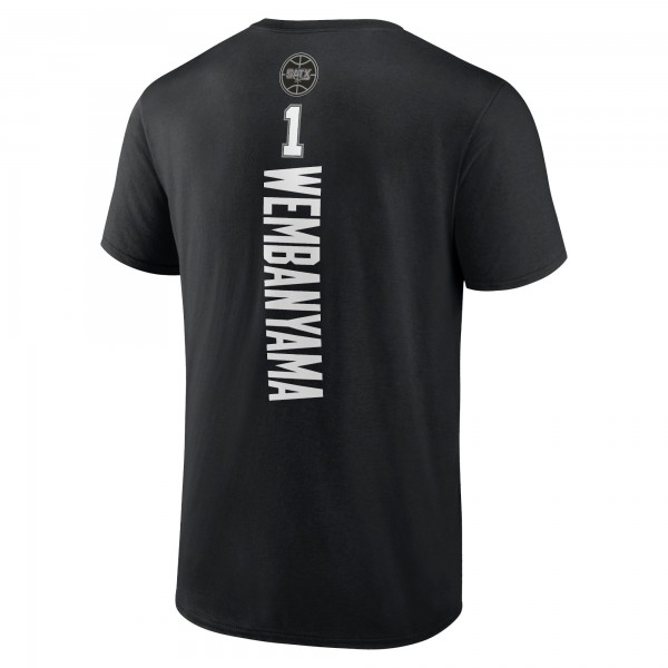 Футболка Victor Wembanyama San Antonio Spurs Playmaker Name & Number - Black