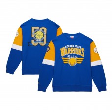 Кофта Golden State Warriors Mitchell & Ness Hardwood Classics Vintage All Over 3.0 - Royal