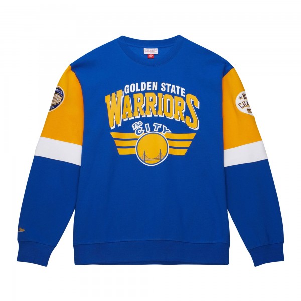 Кофта Golden State Warriors Mitchell & Ness Hardwood Classics Vintage All Over 3.0 - Royal