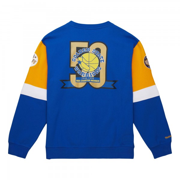 Кофта Golden State Warriors Mitchell & Ness Hardwood Classics Vintage All Over 3.0 - Royal